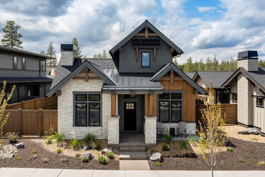 This stunning property embodies modern elegance and thoughtful design. Nestled in one of Bend's most sought-after neighborhoods, Discovery West.  All of the NWX amenities, shops, restaurants and festivals are at your doorstep.  The home offers a harmonious blend of natural beauty and urban convenience. Featuring 2 suites plus an office on the main floor with a full suite upstairs plus loft area. Vaulted ceilings, expansive windows, and exquisite finishes throughout. The gourmet kitchen is a chef's dream, with high-end stainless steel appliances, quartz countertops, and a spacious island perfect for entertaining. The luxurious primary suite includes a spa-like en-suite bath. Outside, enjoy a beautifully landscaped yard with a lovely courtyard and space for outdoor dining. With proximity to premier schools, parks, and vibrant downtown Bend, Phil's Trail is minutes away for amazing mountain biking. Call your favorite Buyer broker today and make an appointment to see this great home!