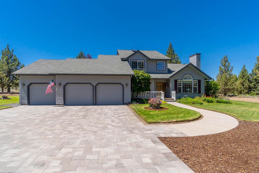 Enjoy the privacy and serenity this custom-built, one owner home on 4.79 acres offers. Relax on the spacious deck surrounded by a blend of natural and manicured landscaping. Nothing has been overlooked in this immaculately maintained property. Large pole barn with tons of storage, cabinets, work bench and stereo system offers additional parking for RV & more. Family time will be special by the cozy wood burning stove with brick surround in the family room/kitchen. Gather and chat next to the fireplace in the formal living. Crown molding throughout, including the formal dining room with built in hutch. Large windows in the primary bedroom make it bright and airy. Those working at home will benefit from the loft area that also serves as an office. An abundance of storage is available throughout. Other upgrades include an Electrolux central vacuum, an air scrubber and humidifier, Lennox heating and cooling system and a Hepa filtration system. New roof and paver driveway installed in 2016