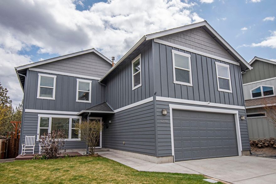 Fun times abound in this spacious home in NE Bend's Canal Crossing!  Ideal for entertaining or your next outdoor bbq, this one of a kind 1/4 acre lot features a hot tub and patio, built in bbq area, corn hole court, multiple seating areas, stone and gravel pathways and a large synthetic turf yard space. All surrounded with numerous flowers, shrubs, perennials and festive outdoor lighting.  Inside you'll find a main level primary bedroom, open kitchen, breakfast bar and dining area with the spare bedrooms and large bonus room upstairs.  Front side area has space for a small trailer or boat storage.  All this just around the corner from the canal trail that leads to Pine Nursery Park!