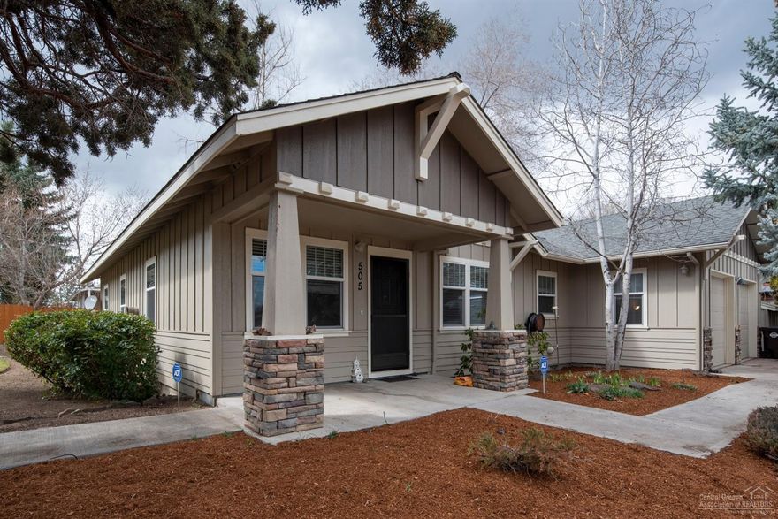 Redmond stunner on large corner lot in a convenient location within walking distance to the canyon trail, dog park, schools and downtown Redmond. The home boasts craftsman character with its cherry wood floors and remains updated and cozy with its gas fireplace. Newer paint and stainless appliances highlight the home as well as its abundance of storage. From the utility room cabinetry to two exterior storage sheds, there's room for all your needs. The trend of ample space continues into the garage where there's built-in storage as well as a hobby room.