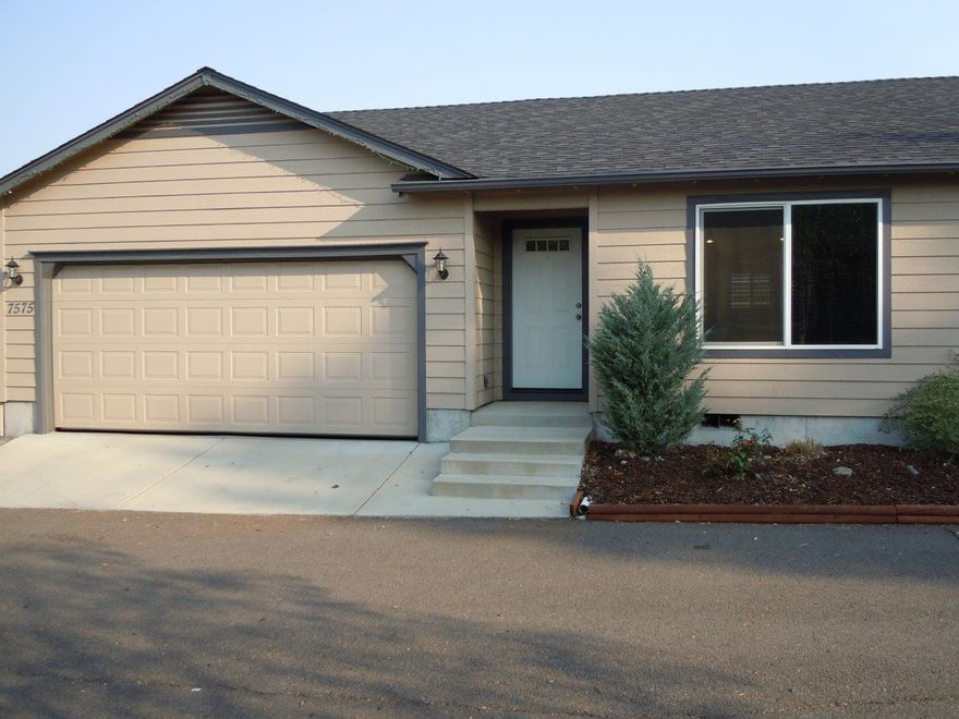 Spacious 3-bedroom, 2-bathroom home featuring vaulted ceilings, inside laundry, finished 2-car garage and nice flooring throughout this open floor plan. Granite countertops and ample storage are just a few of the upgrades this nearly new home features. Home is ready to move in and backyard is ready to make your own. Come take a tour today, it will not disappoint.