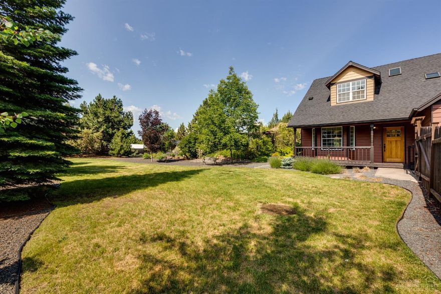 Beautifully updated modern farm style home on large, fully landscaped .66 acre lot on quiet cul-de-sac in NE Bend. Great location near school and shopping. Hardwood floors on main level. Kitchen remodel included new cabinets, large island with slab granite, hardware and lighting. Bathrooms are tiled and have marble countertops. 2 bedrooms one full bath on main. Upstairs is master suite with dual vanity sinks, claw tub, and tiled shower. Also up is 4th bedroom or bonus room with view of Mt Bachelor. County does not include 362 sq ft vaulted sunroom with cork floors in square footage. Could be a great family room or office, does have heat and A/C. If you like gardening, you will love all the space, raised beds and 20' x 10' greenhouse. Enjoy entertaining in the summer with two pergolas and plentiful patio space. Did we mention there is lots of room for your toys too? Fenced, paved RV/boat parking. This is what you've been looking for!