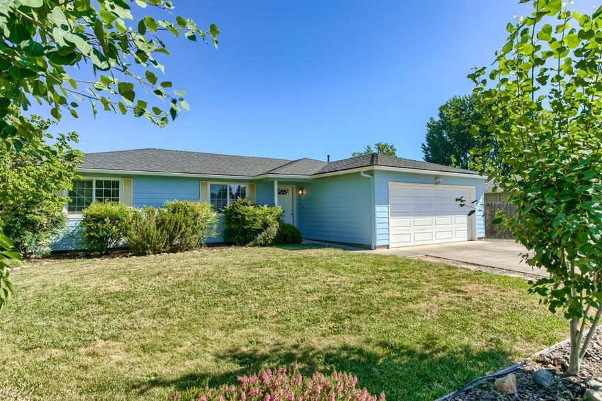 Great home in established neighborhood, close to park and conveniently located. Well maintained 3 bedrooms with 2 full bathrooms. Kitchen open to dining area and living room. Master bedroom has walk-in closet and bathroom. Laundry room with access to garage. Newer roof (2011, 40 year comp) along with exterior paint (2015). Landscaping is well kept and ready for a gardeners touch. Come view this sweet home!