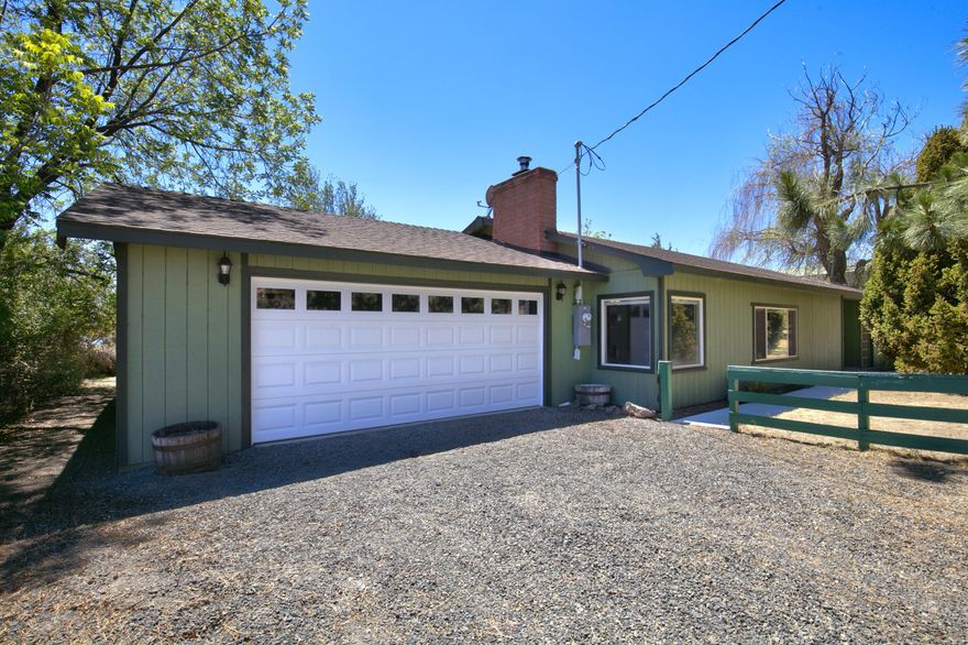 Well taken care of single-story home among a wonderful setting with stunning Cascade Mountain views. Bring your animals â“ property has a fenced/cross fenced pasture and three acres of COI irrigation. Home features a large living room w/wood burning insert, dining area and open kitchen. Attached 2 car garage. Exterior features include a fenced garden area, storage shed, 30X48 shop and private well.
