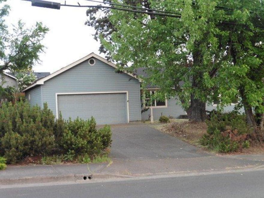 Ranch style home located on a large corner lot. The home has had some updates completed over the years but does need some TLC. The nice size kitchen has oak cabinetry with some decorator space, an island with a breakfast bar and dining area. Master bedroom features coffered ceilings, recessed lighting and sitting area with a slider that opens to the back deck. Windows have been updated. Large mature trees in the front yard.