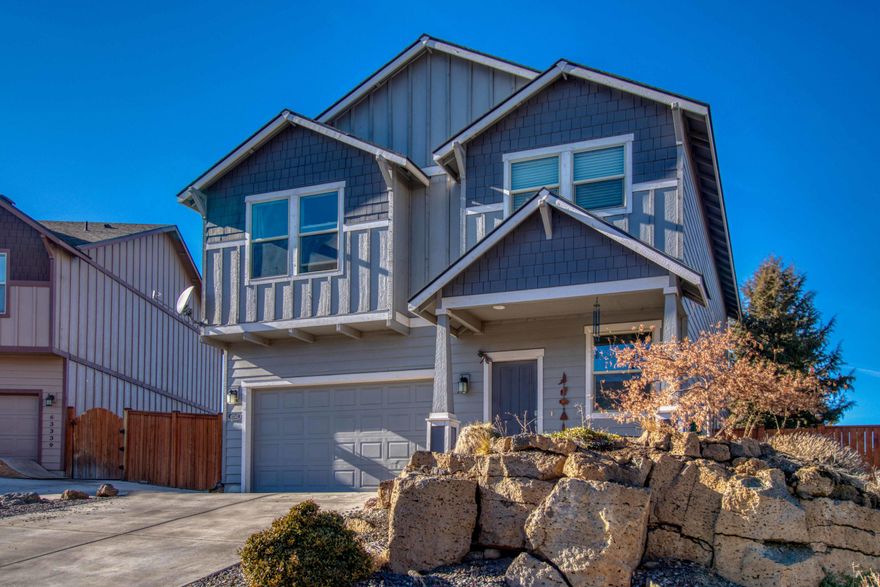 Beautiful two story home in an amazing NE neighbored near Rock Ridge park and Lava Ridge. This home boasts beautiful cascade mountain views from living room and views to the three sisters upstairs. Down stairs is open and bright with access out to a private patio and relaxing grass area. Upstairs has second living room, large master suite with walk in closet and laundry for your convenience. Make this gem your home.