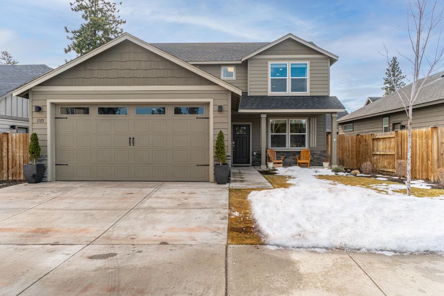 Beautifully well-maintained Sisters home featuring a large open concept design. This home is 2026 square foot, 4 bedroom, 2.5 bath with a 2 car garage. The great room includes a gas fireplace and the kitchen has ample counter space with an island in the center of the kitchen and stainless steal appliances. Highly desirable home located in The Village at Cold Springs Community! This home feels brand new as it has been immaculately cared for. A must see with many upgrades! The location puts all of the area's conveniences at your fingertips. There is a large fenced and fully landscaped backyard with a covered concrete patio.