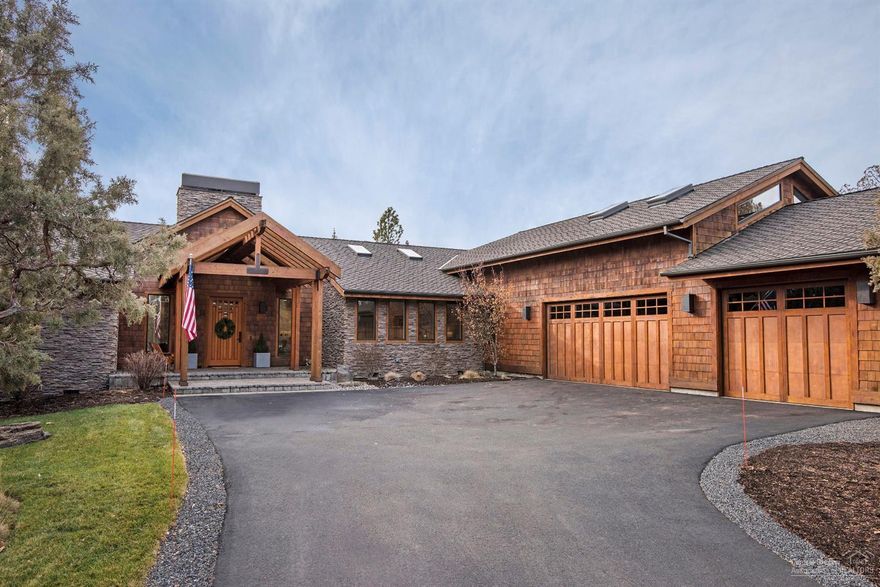 Gorgeous custom-built home with filtered Cascade Mountain views in Aspen Lakes. Situated on the 5th fairway, this spacious home has a beautiful interior with huge windows looking out at the golf course and mountains, an impressive rock, floor to ceiling wood burning fireplace, as well as many high-end finishes and modern updates throughout (renovation completed in 2018). Gourmet kitchen with brand new quartz countertops, high-end stainless appliances, and walk-in pantry. Master suite is located on the main level in its own private wing and features a propane fireplace, as well as a spacious bathroom with two vanities, huge walk-in steam shower with dual shower heads, and a walk-in closet. Additional den/office downstairs and a large bonus room upstairs. Paver patio with firepit and new landscaping/irrigation throughout. See attached docs for a list of recent updates. Aspen Lakes amenities include a private homeowner clubhouse with pool, two hot tubs, and tennis courts.