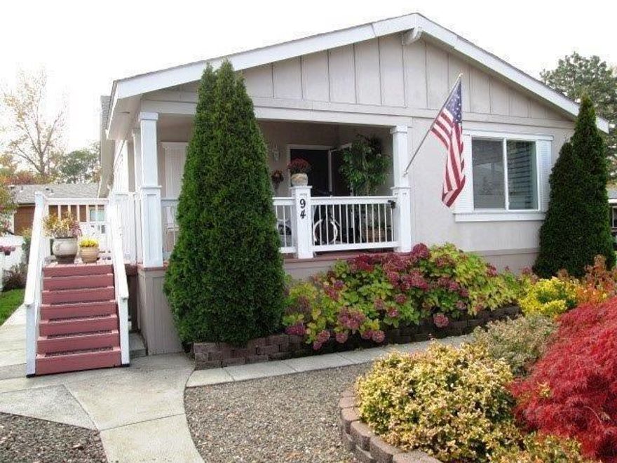 This Large (1620 Sq. Ft.) Well Maintained Move-In Ready 3bd/2ba Home Resides In A Very Nice 55+ Park. It Has Vaulted Ceilings With Lots Of Volume And Light. The Fantastic Island Kitchen Is Extremely Roomy With Slide Out Spice Cabinet, A Wet Bar Near Range For Food Prep, Skylight, Tons Of Counter Space And Storage And A Brand New Dishwasher. Master Bedroom Has Walk-In Closet And Connects With Large Master Bath Featuring Dual Vanities, Large Lit Shower, Skylight And Spacious Linen Closet. Home Sits On A Large Space Located On A Curve Giving The Home A Very Uncrowded'' Feel. Exterior Features A Great Front Porch With Upper Mountain Views, A Private Patio Area, Flower Gardens, A Stick Built Shed And Generous Car Port. Space Rent Includes Clubhouse, Pool, Hot Tub, Library, Exercise Room And Many Activities. Come Preview This Exceptional Home Today!