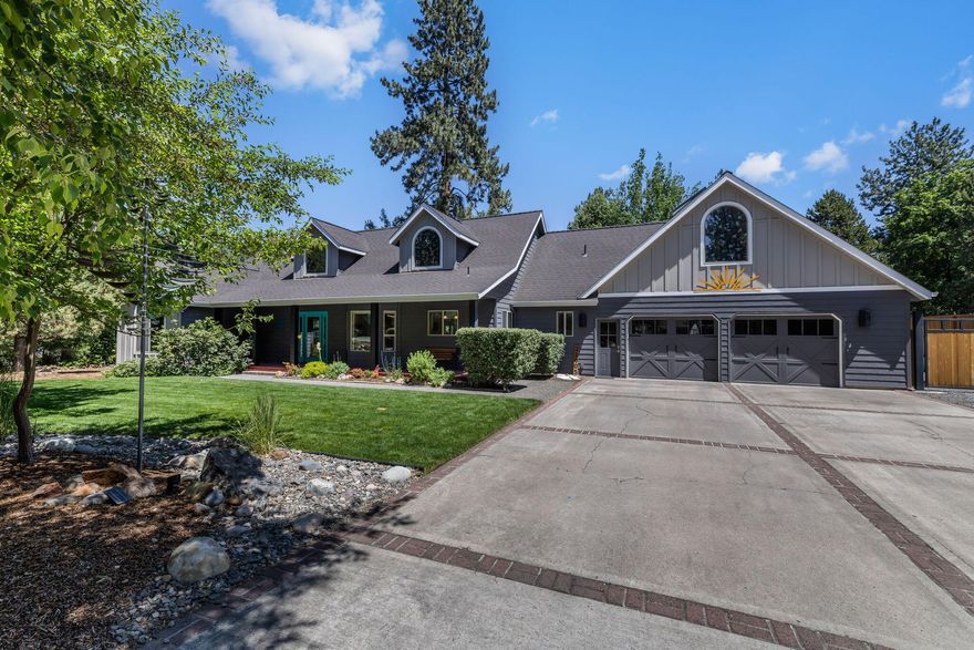 Don't miss this opportunity to own a spectacular home on a spacious lot in Orion Estate. This 4 bedroom 3 bath residence
provides a quiet retreat from life's hustle and bustle. A private front yard with a large front porch will greet you from the start.
As you enter, you see a great room floor plan with vaulted ceilings and plenty of windows framing a fully fenced backyard with
a large entertaining patio and mature landscaping. Cozy up to the modern fireplace or cook your favorite meal in the adjoining
kitchen. The primary suite and another bedroom (or office) are on the main floor along with a laundry room and a half bath.
Upstairs there are two sizable bedrooms and a full bath. The bonus room with mini-split is above the extra large custom 2 car
garage and the detached heated shop provides space to complete all of your year round projects. RV parking on sight. New
carpet and freshly painted. This house is a must see!