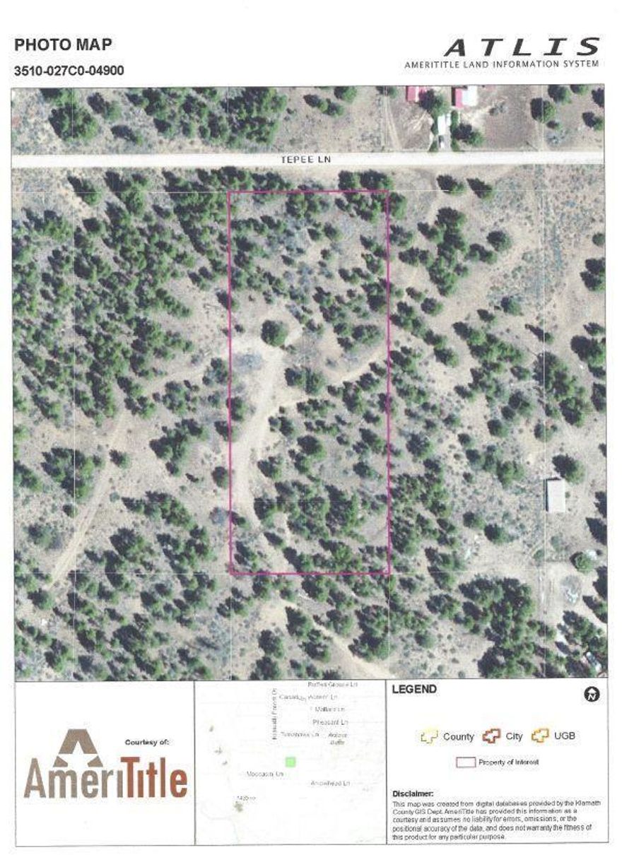 Nice Lot In Klamath Forest Estates. The July 20147 Fire Did Not Touch This Area. Power And Wildlife Are Close-by Too! Priced To Sell!