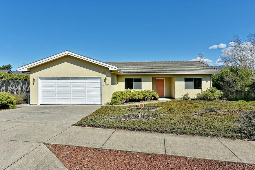 Lovely single story home situated in highly desirable East Medford location with beautiful views. From the moment you open the front door you will feel right at home. Light and bright interior is warm and welcoming. Living room has large sliding glass door that leads to the tranquil back yard. Kitchen features custom cabinetry & built-in dinette. Formal dining room is great for dinner parties. Spacious master bedroom with large on-suite bathroom and walk-in closet. Nice sized guest bedrooms and guest bath leave room for everyone. Laundry room has additional storage. Back patio is the perfect place to sit back and enjoy the view of Roxy Ann after a long day. Home has finished 2 car garage, tile roof, newer heat pump and stucco exterior. This is truly a wonderful place that is just waiting to welcome you home.