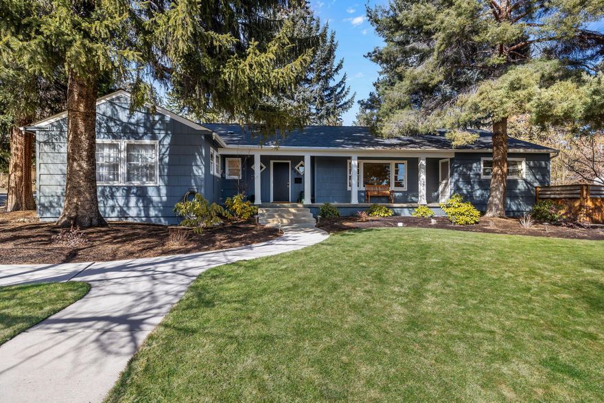 Charming, updated, single level home in the ever popular community of Bend View! Sitting on a double lot, this home features abundant space for outdoor living/entertaining with attention to detail being apparent from the placement of trees to the granite rock in the firepit. This home offers 4 beds, 3 full baths, and the kitchen you have been waiting for. Fully updated with a large center island, quartz counters, two tone cabinetry, high end SS appliances, reclaimed hardwood shelving, and so much more, this kitchen will make you feel like home. Adjacent to a large mudroom and separate laundry, this home has wonderful flow from room to room. 4th bedroom/flex space has its own separate entrance & could potentially be converted into an attached guest quarters where you could use a Type 1 STR (buyer to do due diligence). Detached garage is just a short distance from the mudroom and has ample storage for your Central Oregon toys. Unfinished basement not included in SqFt. Welcome home!