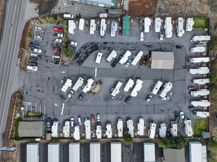 Newberry RV Park, positioned in Central Oregon on HWY 97, presents the opportunity to invest in 47
full-hookup long-term/short-term RV sites(14 pull-through and 33 back-in). The Park is on city sewer &
water & has been well maintained. Spaces include amenities including 30 & 50 AMP service(tenants are
billed for electrical use), water & sewer hookups, & WiFi access. There is an on-site manager's unit &
a dog park. The park's bathrooms, grounds, & infrastructure are in excellent condition. Legacy tenants
pay $550/month, while new move-ins go for $850.The Park's operational model accommodates both shortterm
visitors and long-term residents, ensuring occupancy and financial stability throughout the year.
A new owner has the opportunity to reinvent the space, choosing between maintaining its status as a beloved RV destination (4.5 stars on TripAdvisor) or evolving into a long-term MHP with/ park models.