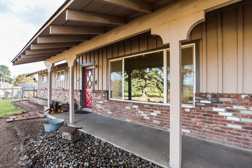 Beautiful 4.61acres of usable property just minutes from Bend's Eastside, yet feels like miles away. This property is lush with large lawns and mature trees.

The property is currently being used as an Equine Boarding and Training facility. There is income potential for Equine Boarding and/ or Growing Agriculturally on the 2 acres of irrigated pasture.

There are 6 total dry-lot paddocks: 3 large and 3 small, 5 of these paddocks have shelters.

A barn that offers 2 covered stalls, a meeting/studio space, plus 3 additional rooms.

2 outdoor arenas: 1 Large 120'x90' and 1 Small 90'x50'.

The property has a large steel barn/shop with a concrete floor measuring 50'x30', multiple small livestock pens and a fenced-in raised bed garden.

There is a brand new Pacific Yurt that allows for endless possibilities.

Property is fully fenced and cross fenced.

This property comes with a 1 year home warranty.