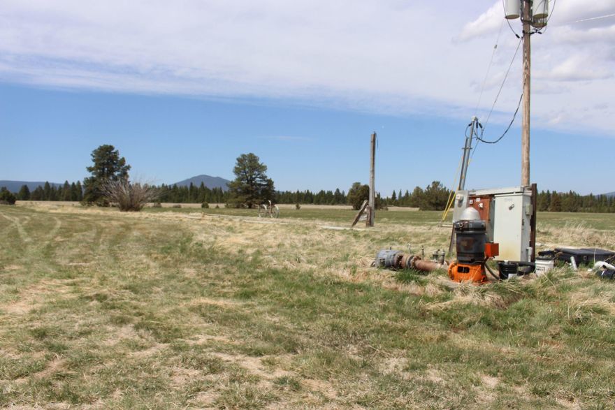 141 acres just outside of Sprague River town  Water rights from well for 75.4 acres.