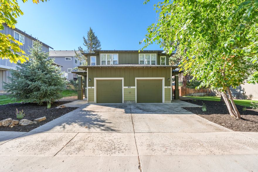 Charming Bend Duplex! Built in 2006, this well-maintained duplex offers the perfect blend of comfort, functionality, and investment potential. Each unit spans two levels and features 2 spacious bedrooms, 2 bathrooms, and its own versatile loft space—perfect for a home office, playroom, or second living area. The main level welcomes you with high ceilings and an inviting living room anchored by a cozy fireplace. Sliding doors off of the living room bring you to the patio and side yard. The kitchens include an eat bar counter, ample storage, and a walk in pantry. Additional highlights include attached garages for secure parking and storage, thoughtfully designed layouts with upstairs bedroom separation, laundry hookups, and a neighborhood setting known for its charm and accessibility. Whether you're looking to live in one unit and rent the other, or add to your investment portfolio, this Bend duplex is a versatile opportunity.