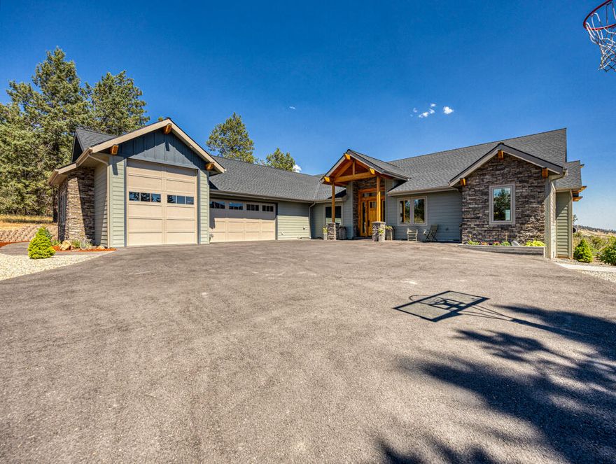 Gorgeous 1 level custom home in the gated subdivision of RidgeWater Properties in sunny Southern Oregon! Rarely do homes come available in this sought after community. The home features a Southeastern seemingly endless view of the Klamath Basin, mountains & Klamath River. Enjoy your pool & cabana while taking in the scenery. Situated in the pines, the Northwest style home also has an attached RV garage, a circular driveway, low maintenance landscaping & is backed up to greenspace, so no one can ever block your view. The kitchen suite has a Viking Range, hand pounded brass range hood, soft close drawers, custom cabinetry, a very large workspace island & large pantry. Two dining areas, with ample room for large parties, office, open floor plan, custom built-ins & very large windows to allow natural light & unparallel wildlife & birding. All bedrooms are en suite & the primary has a heated floor. Do not miss this opportunity. Minutes from downtown, Sky Lakes Medical Center & OIT.