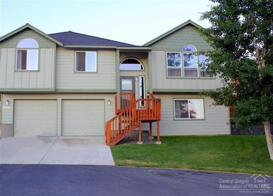 At the top of the neighborhood and resting halfway up a large butte, this home features 4bdrms, 3baths, plus a bonus room. Expansive views of Smith Rock from your living room, bedrooms, and backyard with new carpet and paint throughout the interior. Extremely private and completely fenced back yard with natural rock wall, and a large patio for outdoor entertaining. Great location, approx. 5 miles to St Charles Medical Center, Home Depot and Starbucks.