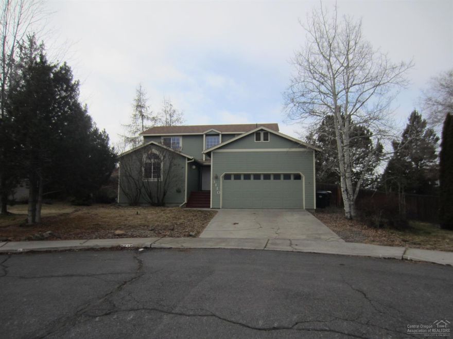 Price reduced. Bring your creative ideas to this well built home on .22 of an acre. Big fenced backyard with large storage building. Some laminate flooring in place. Master on the main. Cozy gas fireplace in the living room. Bonus room plus 3 bedrooms. Newer exterior paint. Could use some updating but good floor plan. Has been a solid rental. End of the cul-de-sac location. Close to the hospital, Costco and great places to eat.