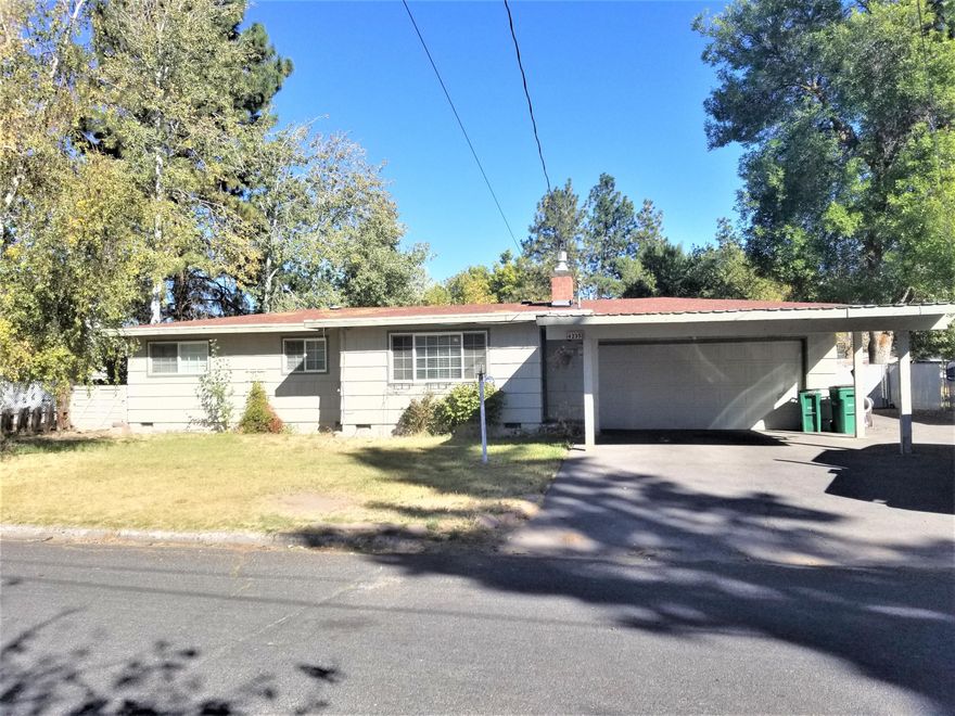 Charming three bed one bath home on a sizeable lot with a very private fully fenced back yard shaded by lovely trees in east Klamath. Close to schools, shopping, and an easy commute in any direction.