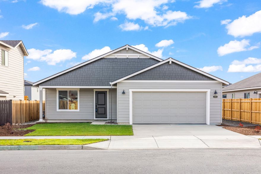 This is it! Last remaining new home in  desirable Canyon Trails neighborhood. The perfect blend of contemporary design and comfort,the Charlotte floorplan features a large vaulted kitchen with quartz counters, pantry, and perfect entertaining island. Primary suite with coffered ceilings and walk-in closet, Relax in the vaulted great room, w/gas fireplace. This design is open concept and perfect for entertaining. Don't forget the private office/4th bedroom. Built by award winning builder Monte Vista Homes. Includes A/C and backyard landscaping. Ask about the builder $10k incentive or 4.99% financing program.