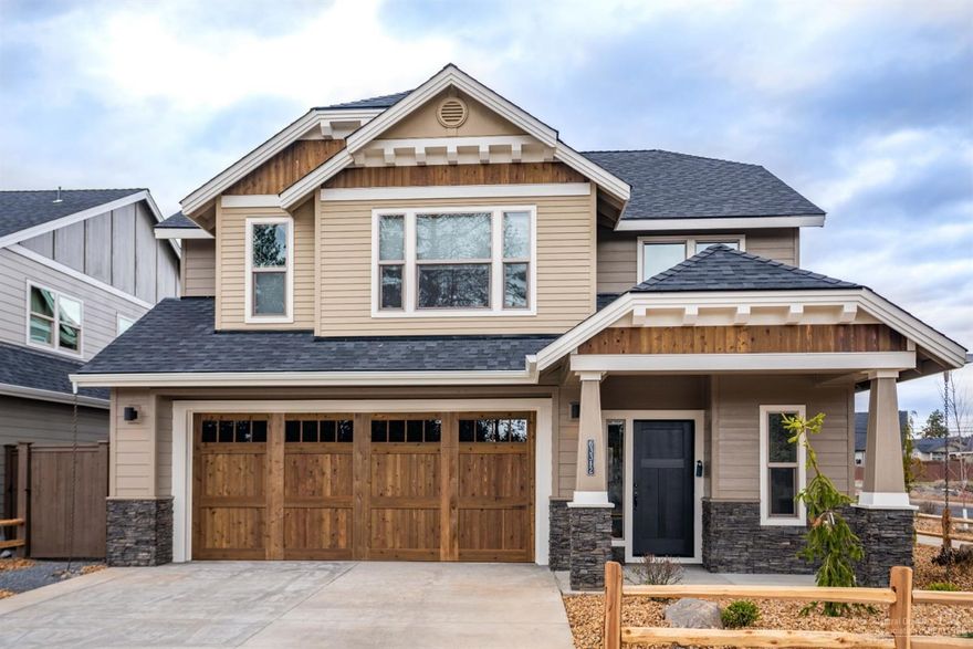 The Shackleford-Welcome to Rimrock Riders. A NW Bend exclusive 32 lot addition tucked away between Awbrey Butte and beautiful Riley Ranch Reserve. A stunning 2 story home w/open floor plan in the desirable NW side of Bend. Built by award-winning Franklin Brothers LLC, this home welcomes you with a grand 2-level entry, leading to the great room featuring rock surround fireplace. Gourmet kitchen has a corner pantry and large island for the home chef. Master offers coffered ceilings, large tile shower, and soaking tub. All bedrooms include walk-in closets. Covered front and back porches, and over-sized 2-garage give this home maximum livability.