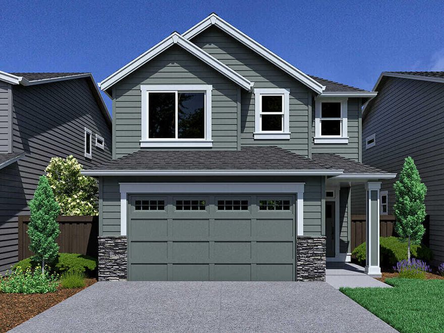 Stunning Sydney floor plan built by award winning local Bend builder offers comfortable two story living with an open concept dining/kitchen and great room on the first floor and three cozy  bedrooms plus a loft on the second floor. Enjoy the covered patio or the spacious loft for all occasions. The kitchen and all bathrooms offer solid Quartz counters and luxury wood laminate flooring throughout. As in all Pahlisch Homes, well-crafted finishes are used throughout.  Let the HOA care for your front yard and enjoy summers in your community swimming pool! Photos are of similar home, specifications will vary. Front yard landscaping, fencing and AC unit included. Homeowners and residents here will have access to a full spectrum of private recreational amenities including swimming pools, parks, green spaces, and paved paths by Summer 2023.