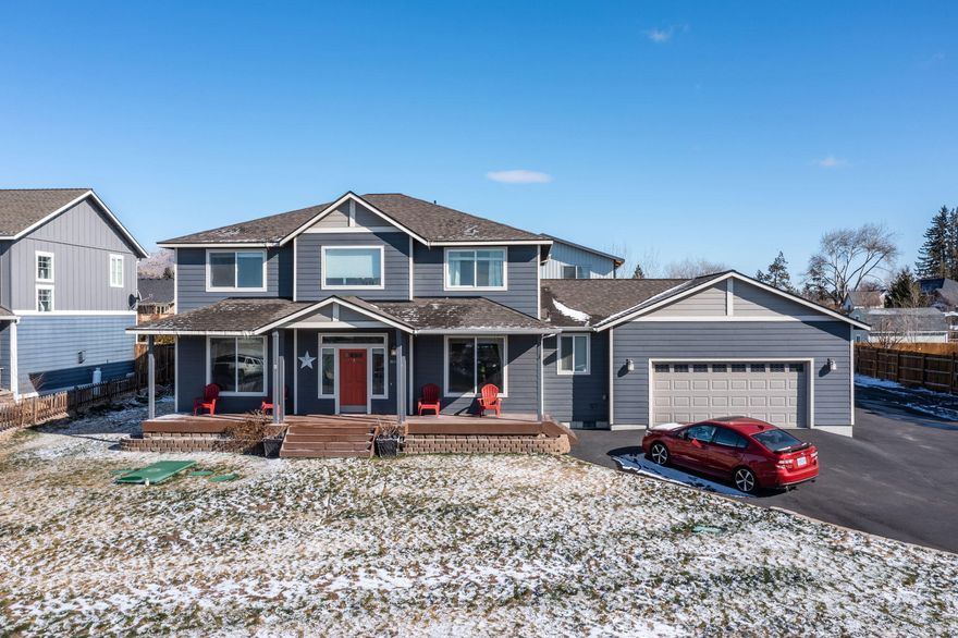 This big beautiful home is perfect for the large family. 4 bedrooms and an office that could be a 5th. Nice separation with the family/bonus room upstairs.  And an additional 1200+/-sq ft of finished space above the shop for kids play area, office or workout area make this a spacious property with room for a growing family set on over a half acre of land, paved with RV parking and a nice 30x40 heated shop.  The custom built home features granite counters throughout and beautiful hardwood flooring with the primary on the main floor. Enjoy the gorgeous Central Oregon sunsets with views of the Cascade mountains to the West and Smith Rock to the East. This property is located in a quiet neighborhood with easy access to hwy 97, hiking trails at Smith Rock, and a short drive to the river for fishing.