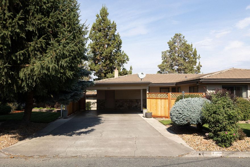 BACK ON MARKET- RARE BACKYARD OVERLOOKING DRY CANYON. Nestled on a quiet, tree-lined street, this 1960s ranch offers the perfect canvas to create your dream home on a premier lot backing directly to the beloved dry canyon trail. Enjoy convenient access the parks, the Dry Canyon trail, and downtown. The home is designed to showcase panoramic views the moment you enter with the sightline flowing straight through the great room, perfectly framed by a wall of windows, and continues into the dining area. The kitchen has received a gentle refresh w/ new tile floors, white painted cabinets, & newer stainless steel appliances. Discover hidden moments of 1960s character from the floral-lined cabinet shelves & colorful vintage bathrooms to the classic built-ins throughout. Eagerly awaiting a modern touch- This is your invitation to invest in an unparalleled location and build significant equity while crafting a truly custom sanctuary.