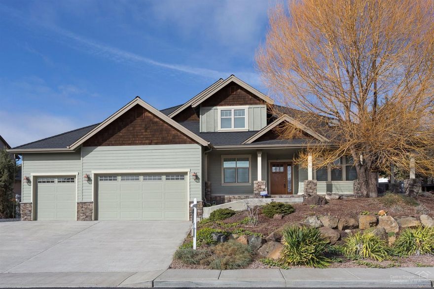 This fabulous Cascade View Estate home has master on the main level. Gorgeous chefs kitchen opens to Great Room with fireplace, perfect for family and entertaining. Alder cabinets and doors. Great views from covered front porch and upstairs balcony. Landscaped, fenced .27 acre lot. Huge triple garage with tons of storage. Insulated Garden shed.