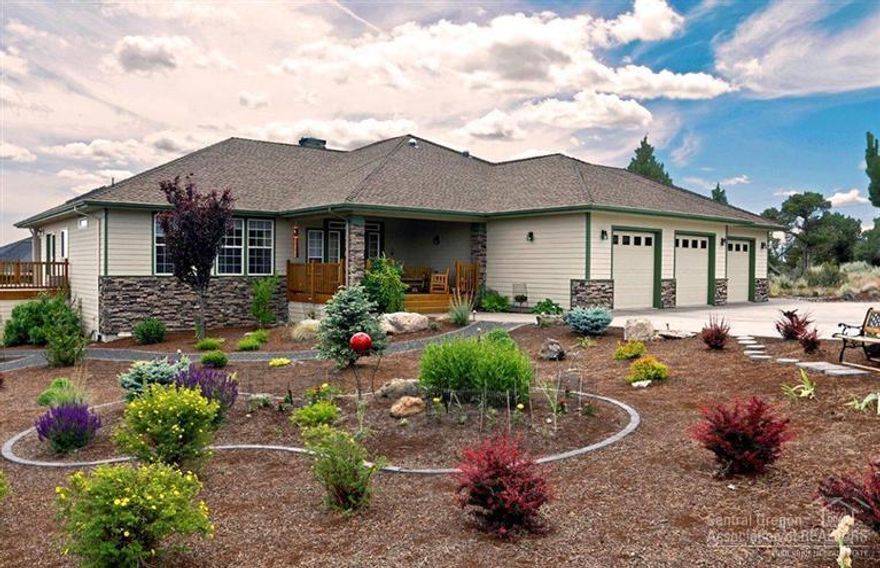 Beautiful single level living in Eagle Crest golf resort. Updated Driftwood oak floors, new gas Fireplace and built-in shelves. Two Master suites, one with attached office space, deck access, Chiseled tile floors remodeled bath with walk in shower. Wonderful Smith rock, and southern views from the wrap around deck. Giant oversized 3 car garage, and plenty of extra storage. Quiet area of Eagle Crest yet still close to everything the resort, and Central Oregon have to offer. Could be sold Furnished if desired