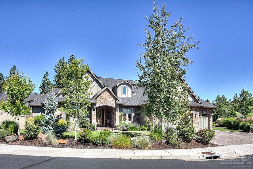 Don't miss this well-cared for single-level home on a .31 acre private lot in River Rim! Entertain guests in the vaulted great room with commercial appliances & walk-in temperature-controlled wine storage or simply relax in the private backyard and listen to the water feature ripple through the mature landscaping. Home boasts TWO master suites on either end, in addition to the dedicated office and additional guest room. Room for toys & shop in the massive 3-car garage! New interior paint & carpet!