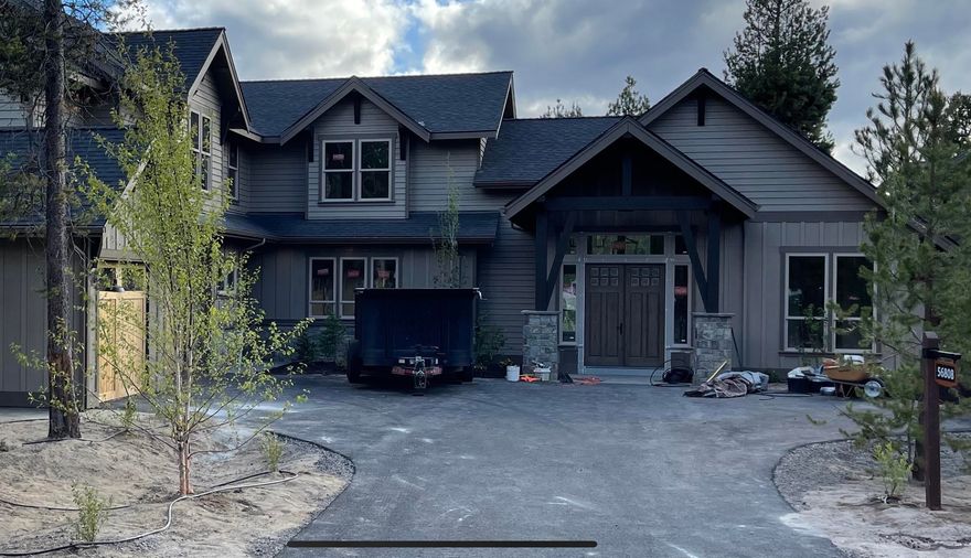 Slated to be completed in July 2021, this custom NW style home offers ample gathering spaces perfect for large families, reunions, retreats, and special get-a-ways. There are three master suites on the main level along with great room, gourmet kitchen, dining area, laundry/mudroom, powder bath and an expansive covered paver patio with hot tub for relaxing or entertaining with views towards the golf course. Upstairs find two more suites plus recreation/bunk room. Features include distress wood beams, custom cabinetry, rich woods, solid surfaces, designer tile, high-end appliances (including Wolf and Sub Zero), prep-sink, and wi-fi enabled two zoned Central A/C. Contact your agent to preview today.