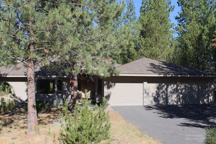 This is a 4 bedroom, 3 bathroom single level home with 2 master bedrooms (the primary master is large) in a great location! The home features a great room with a fireplace, nice size dining area with easy access to the kitchen, ceiling fans, skylights, a water feature, a bonus/family room, double car garage, large wrap around deck area with a private hot tub all on a large lot with lots of common area in Meadow Village. The furnishings are included.