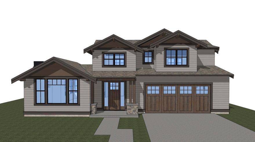 Welcome to Shevlin West, a new neighborhood on Bend's westside tucked in above Shevlin Park and adjacent to Westgate, Three Pines and Shevlin Ridge. Once complete the neighborhood will include 116 custom designed homes, built by a variety of local builders, along with 4 acres of open/park space.  Shevlin West has all the charm and architectural diversity of similar neighborhoods like Shevlin Ridge, NorthWest Crossing and Discovery West.  Along with superior access to westside amenities, trails, parks and schools.  Lot 1 is across from the large neighborhood park, a corner lot with a design from the award-winning Jason Todd Designs.  A modern craftsman with an open layout, vaulted great room ceiling and main level resident suite.  Upstairs features two additional guest bedrooms, bathroom along with a flex space for quiet reflection or workouts and a dedicated space for gathering.