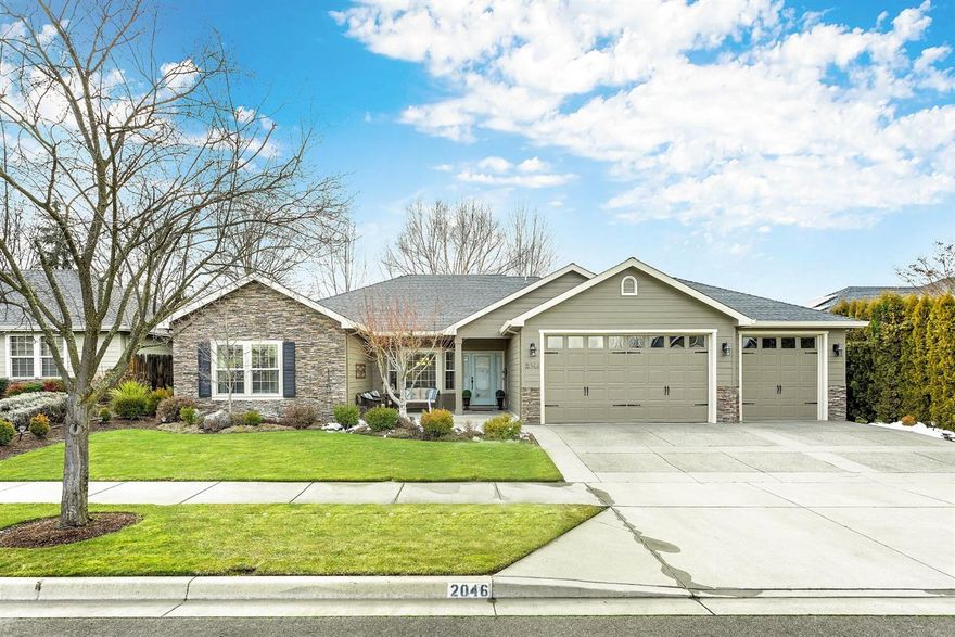 This beautiful single story home with 3 car garage is just what you have been searching for! From the moment you step inside you will feel like you are home! Kitchen features breakfast nook, stainless appliances and tons of cabinetry. Vaulted living room w/gas fireplace is a great place to relax after a long day at work. Formal dining room is perfect for entertaining. Spacious master suite with slider that leads to the beautiful backyard. Master bath has dual vanities, skylight and 2 walk in closets. Light and bright guest bedrooms and guest bath leaves room for everyone. Tranquil backyard with lovely landscaping is where you will want to spend your evenings. Extra deep 3 car garage gives you a place to store all of your toys. Stamped concrete driveway, new interior and exterior paint, and great curb appeal. This is a house you will be proud to call home!!!