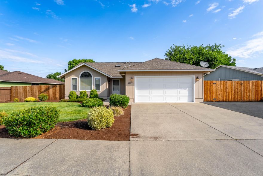 Move-in ready and impeccably maintained, this immaculate home is just waiting for your personal touches. Featuring brand new flooring and a beautifully remodeled primary bathroom, the home has been lovely cared for. The exterior has been freshly painted giving a crisp curb appeal. This charming single level residence offers three bedrooms, two bathrooms and stylish finishes throughout, including
stainless steel appliances and classic white tile. Outside, the property provides ample space for all your recreational needs, including room to park a large RV or boat. Equipped with 120 amp electrical hook ups the designated parking area is 22 feet wide and extends well beyond 55 feet in length ideal for extra vehicles or outdoor storage