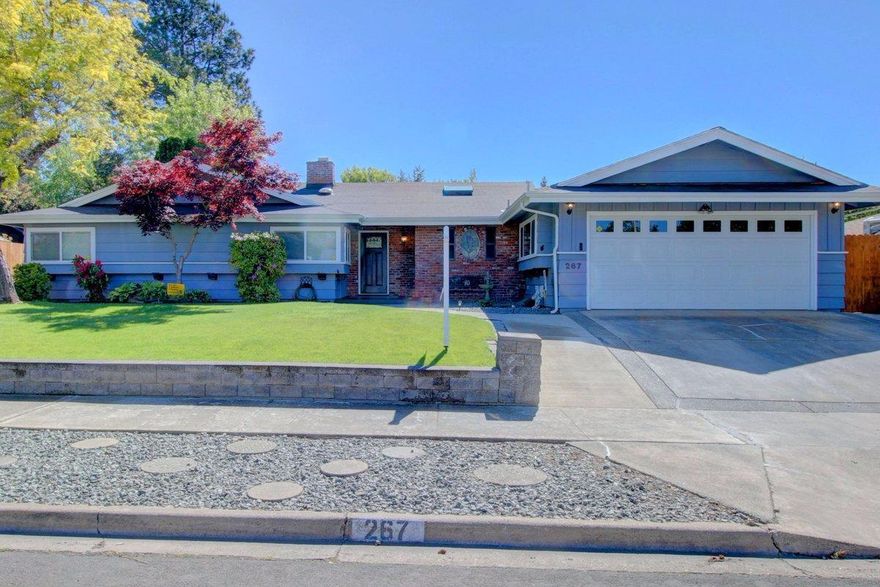 Amazing East Medford Location * Nearly Completely Remodeled one of a Kind Home * No Expense Spared * Excellent floor plan w/separate living room & family room * Newly refinished Beautiful Luxury Quartz plaster In-Ground Swimming Pool* Single Level - Recently the owners have completed a massive remodel inside & out, from the ground up. Here is a list of just a few of the new items: Gorgeous high end'' kitchen w/tons of custom cabinets w/soft close & wine rack, granite countertops, stainless steel appliances, wine fridge, gorgeous new baths w/incredible master tile shower, vinyl windows, interior & exterior paint, doors, gutters, lighting/plumbing fixtures, tile/laminate flooring, heating & A/C system, custom rock faade gas/wood fireplace + more. Swimming pool is fenced for safety & privacy, Pergola, fenced back yard, water fountain, concrete back patio, & attached 2-car garage. Beautiful front & back yards w/timed sprinklers. This home is perfect for entertaining - A Must Tour.