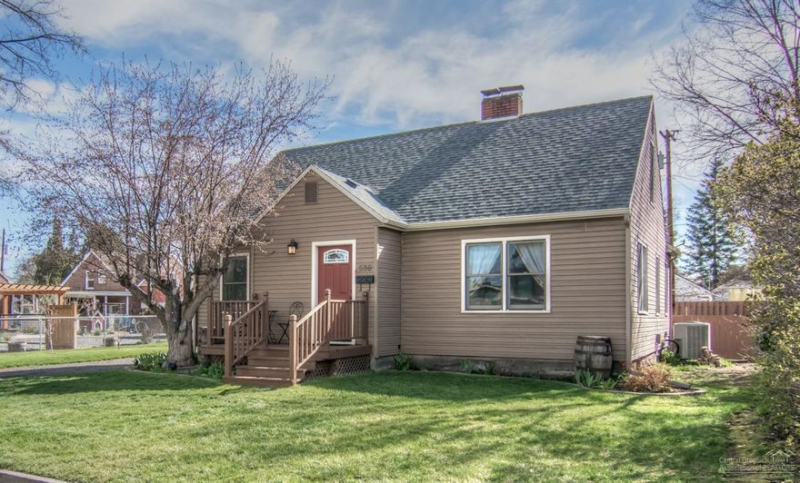 This alluring remodeled home is located near downtown Redmond, close to Sam Johnson Park, trails, schools & Centennial Park. Updated throughout w/tile counters, hardwood floors, tile shower, SS appliances + newer furnace w/A/C. Partially finished basement included in square footage. Majestic back yard setting great for entertaining surrounded by fruit trees, blueberries & flowers + chicken coop, storage building, greenhouse, garage & ample parking on large lot. All with the character of a 1930's home!