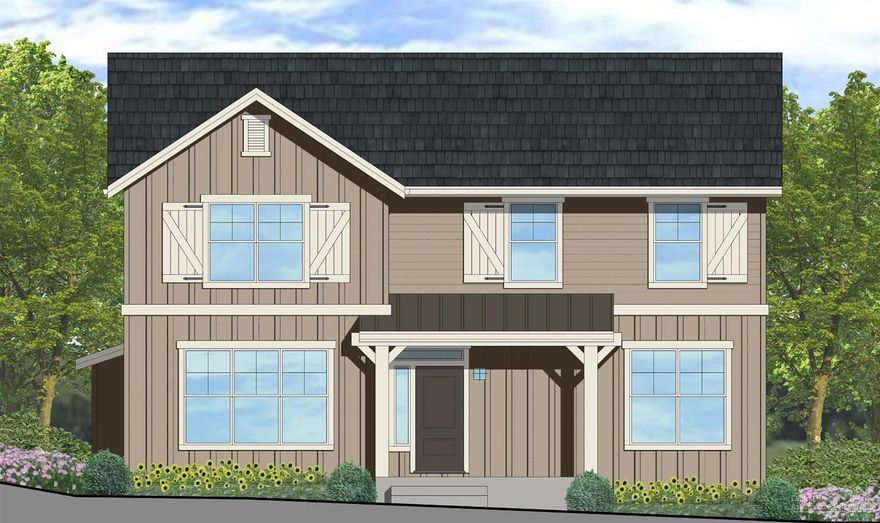 You will love this stunning modern farmhouse style home in Northpointe neighborhood. This home features a beautiful kitchen with custom cabinets, stainless appliances, a large breakfast bar and corner pantry. The hardwood flooring, 9' ceilings, and gas fireplace add to the warm comfortable feel. You will also find master on the main level, covered back patio and front porch. This home is Earth Advantage certifies and includes a 2-10 Buyers Warranty.