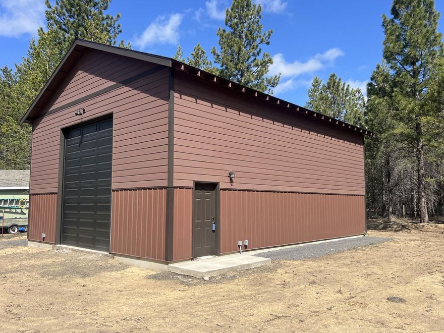 Build-ready paradise on nearly an acre! This .97-acre lot is prepped and primed for your dream home with a brand-new well, ATT septic system, power on site, and an existing shop already in place. A white vinyl fence lines the road for added curb appeal, while towering Ponderosa pines provide privacy and natural beauty. Located just minutes from La Pine, La Pine State Park, and Wickiup Reservoir—with Mt. Bachelor only 17 miles away—you're surrounded by over 200 lakes and streams within a 50-mile radius. Enjoy paved road access, major utilities, and endless outdoor adventure at your doorstep. Owner will carry with flexible terms—don't miss this rare opportunity to create your Central Oregon getaway!