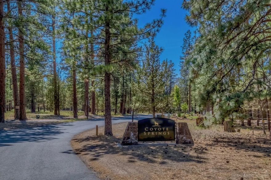 Best Value in Coyote Springs. Live the lifestyle you've always wanted to live, in the home you've always wanted to build! Here is a rare opportunity to live in the much sought after neighborhood of Coyote Springs. So, what are you waiting for? Build your ideal living environment, and live the dream, experiencing all that Sisters and Central Oregon have to offer!