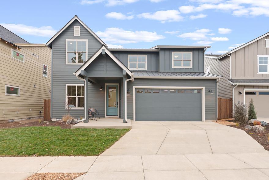 Welcome to Starview - SW Redmond's newest neighborhood! This modern farmhouse offers two levels of stylish, functional living. The main floor features open-concept living with a spacious kitchen, island, and large pantry. A den/5th bedroom and half bath complete the main level. Upstairs you'll find a dreamy primary suite with dual vanities, walk-in closet, and a tile shower. Three spacious bedrooms, full bath with dual vanities, a bonus room, and a convenient laundry room round out the upper level. Enjoy a convenient 3-car tandem garage, fully fenced yard with front and rear landscaping. This is your chance to own a beautifully crafted new construction home - where comfort, style, and quality come together in the perfect place to call home.