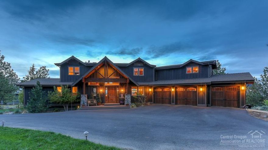 Rustic stunner w/ amazing views in this High End Custom Home that checks all boxes for luxury living. Designed w Wow factor throughout, attention to detail shows in the quality craftsmanship. At 4950-Sqft, form follows function, making day to day living easy & enjoyable. Upper Mstr Suite w his/her walk-in closets & vntys + 1 of a kind birds nest relaxation rm. 2nd Master suite on Main, Open concept living flows to Kitch & Outdoor Entertainment deck. Lwr lvl has gym, Fam Rm & add bedrooms.