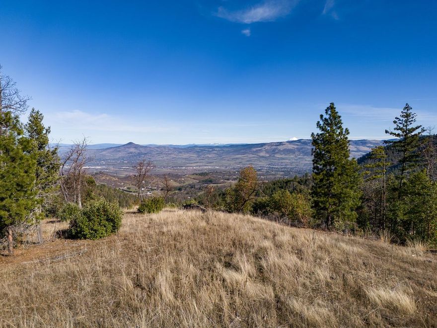 Griffin Creek Vista offers a rare opportunity to own 160 acres of private land just 10 minutes from downtown Medford. With breathtaking views of the Table Rocks, Roxy Ann Peak, Mt. McLoughlin, and the rim of Crater Lake, this property combines natural beauty with convenience.

Historically timberland, the property has been selectively harvested and reforested. Roads have been graded to county standards and are graveled for ease of access. A newly installed well (2021) produces 12 GPM, providing a reliable water source. A power easement has also been secured for future development. The land appears to meet criteria for a Large Tract Forest Dwelling, buyers to verify with Jackson County.

Located in the Applegate Hunting Unit, the property supports wildlife like blacktail deer, bear and turkeys, and offers excellent opportunities for outdoor recreation.

Griffin Creek Vista is a prime opportunity for a private retreat, recreational escape, or investment.
