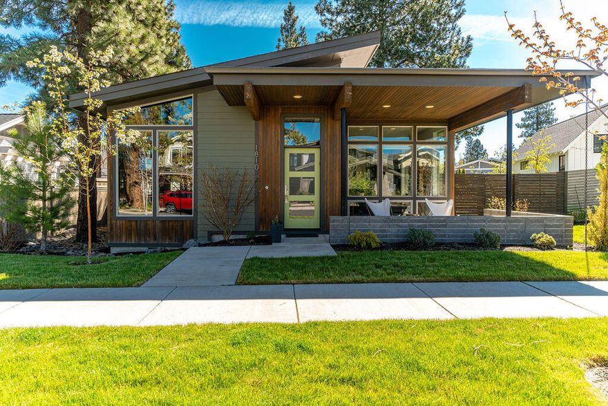 Are you looking for a Northwest Crossing home within walking distance to the Saturday Farmers Market, a dozen restaurants, bakery and wine bar? Look no further than this better than new Mid-Century Modern gem. This home has amazing natural light to show off the 6 inch wide rustic white oak plank floors and quartz countertops. A built in oversized Liebherr refrigerator is included in this gourmet kitchen with pantry space to make any chef happy. Master bath has subway tiled floors and a spacious walk-in shower with built in storage in the walk in closet.  There's 220 electric in the garage with epoxy floors and a 3rd bay that has been turned into a dream workshop. There's even a generator that will run the electrical in the house in case of emergency. Schedule an appointment to see this beauty today!
Open house Friday May 27 and Saturday May 28 from 11:00 to 3:00 pm.