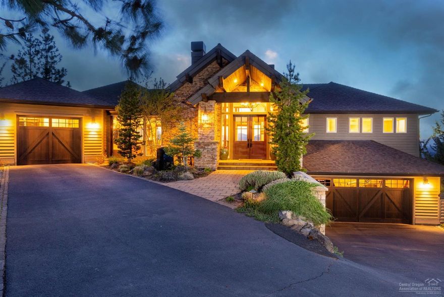 Views in every direction & unbeatable quality make this Ric Demarco Home a must see! 5,780 sq. ft. of a perfectly designed living area. The mountains grab you the minute you walk in the front door. Master & den share the main floor w/a gourmet kitchen, dining & living room & large decks w/several entry points. Massive floor to ceiling windows bring the mountains in. Main level has its own garage off the gourmet kitchen making groceries a snap. Lower level has a large family room & 3 suites w/views from every room. Patios below lead to fully landscaped fenced yard w/putting green. Both upper & lower garage's have built-in cabinets, tons of storage. Laundry room on lower level as well as hook ups for laundry in both the upper garage & master closet. Nothing missed in the design of this home. Wake up every morning in your master bedroom to magnificent Cascade views. Kitchen features oversized island with double ovens, double sinks, vegetable steamer, warming drawer, tons of work space.