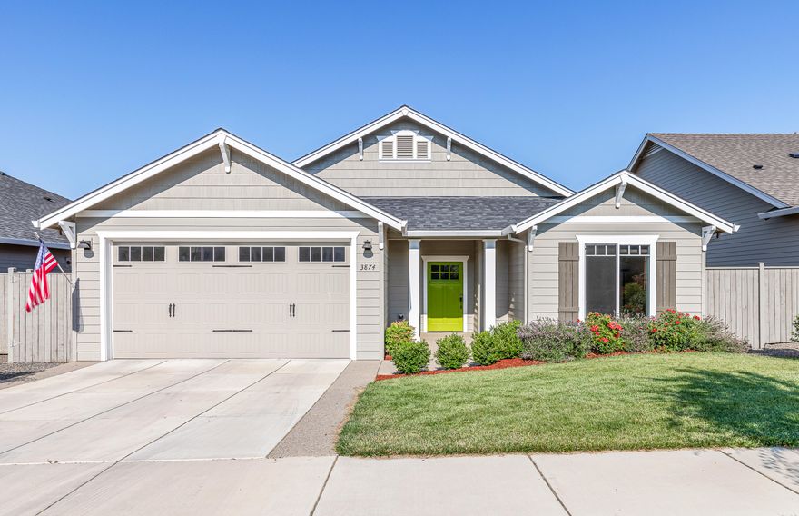 Beautifully appointed 2016 built home tucked peacefully in the Eastgate Subdivision! This home features just over 1700 square feet, 3 bedrooms, 2 baths, a large kitchen
with tons of beautifully painted cabinetry. This well crafted floor plan also features a private master suite with walk in closet and a large laundry room. You can enjoy the
views of the mountains from the main living spaces of the home or from the back deck that takes you down to a private backyard.