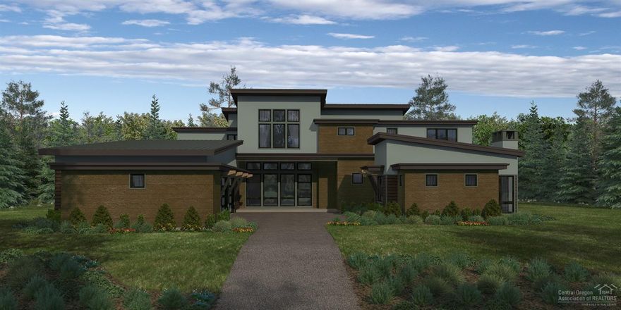 Stunning Cascade Mountain views, birds chirping, high desert landscape, and the big Bend sky are just a few natural elements to be enjoyed from back of this unique property in Tartan Druim. Situated on over a acre, this custom contemporary 4,021 sf home features the master bedroom and study on the main level and two additional en-suites and bonus room upstairs. An additional 438 sf detached casita features a private entrance and full bath. Luxuriously finished w/solid surfaces, woods, custom cabinetry & high end appliances. Plenty of storage with 3 car garage and a large mud/utility room, A/C and many windows to soak in natural light are of some of the additional interior amenities. Set in Tetherow & bordering the Deschutes National Forest, Tartan Druim offers direct access to Phil's Trail & is conveniently located on Bend's West side. The neighborhood park, Tartan Place, features 3 acres of grass, bocce ball courts, firepit, and more.